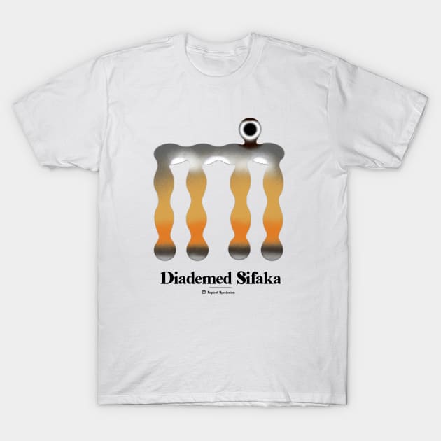 Bold monkey print "Diademed sifaka" T-Shirt by RockPaperScissors